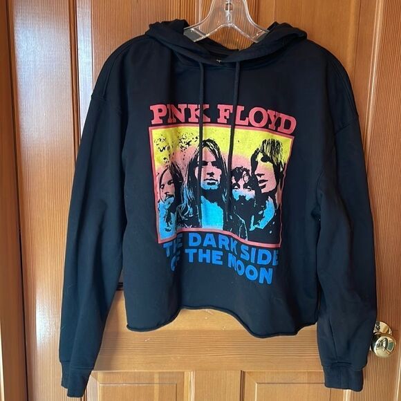 Tops - Pink Floyd The Dark Side of the Moon cropped sweatshirt.